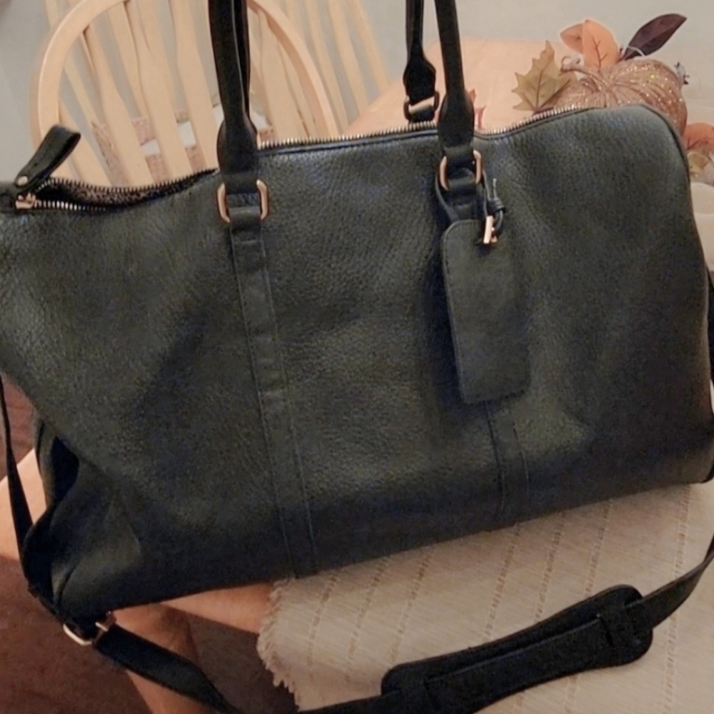 Sole Society Black Duffle Bag